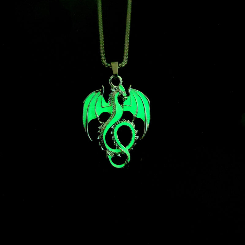 Luminous Dragon Pendant Necklace