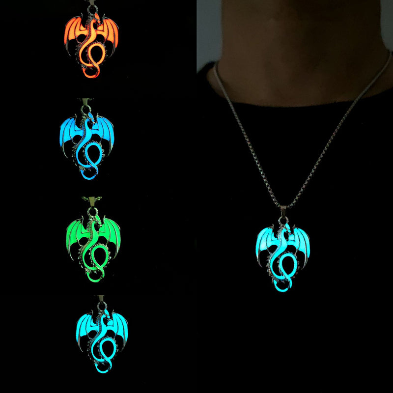 Luminous Dragon Pendant Necklace