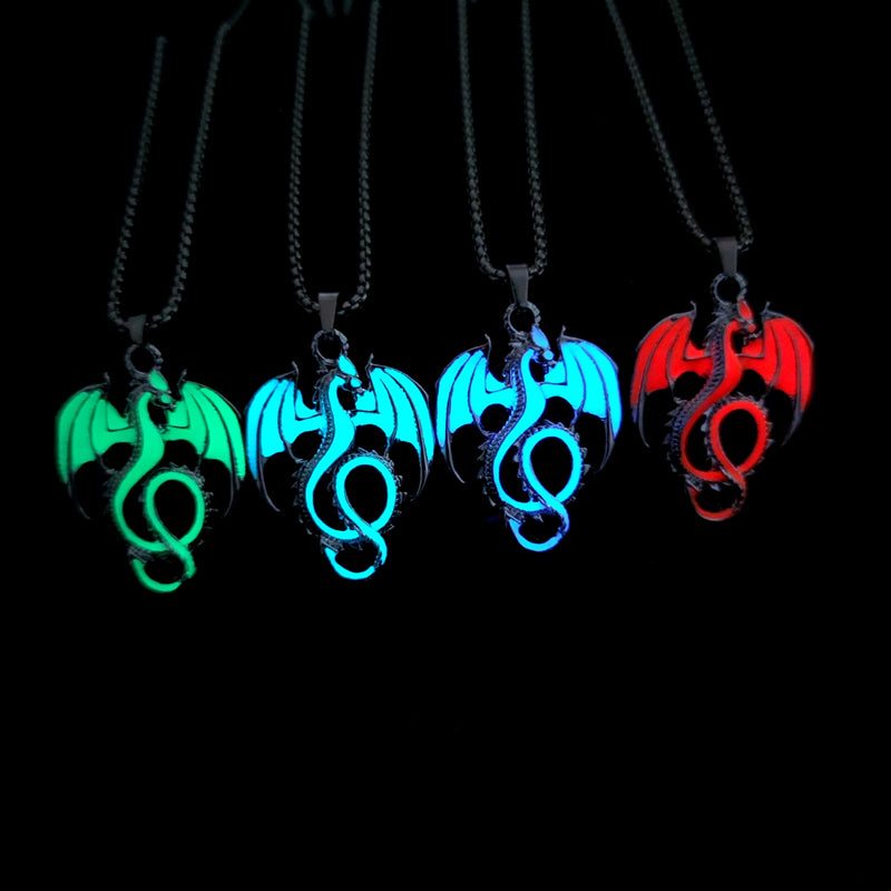 Luminous Dragon Pendant Necklace