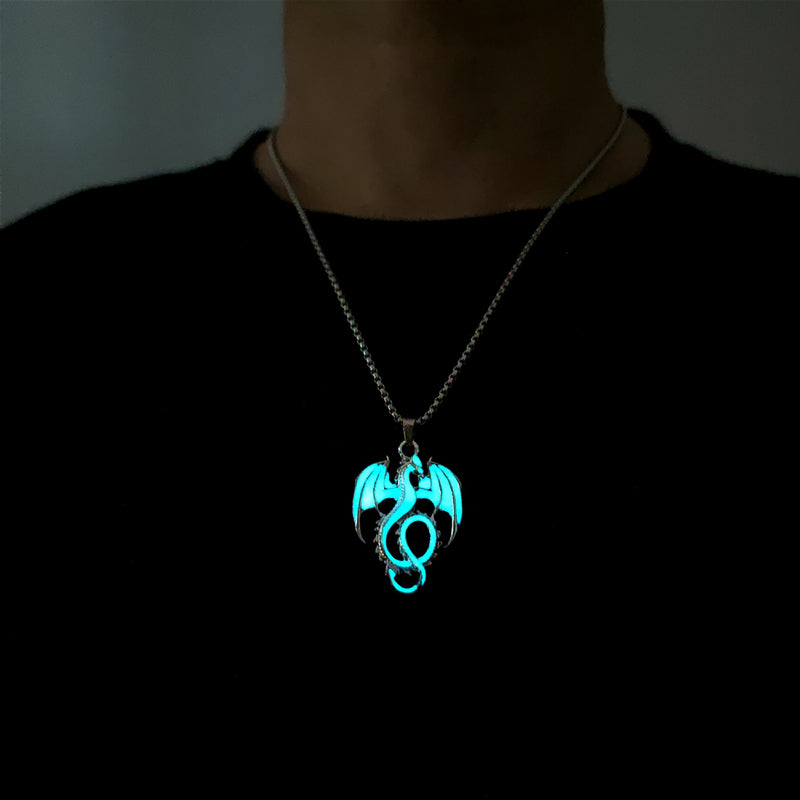 Luminous Dragon Pendant Necklace