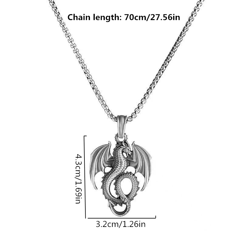 Luminous Dragon Pendant Necklace