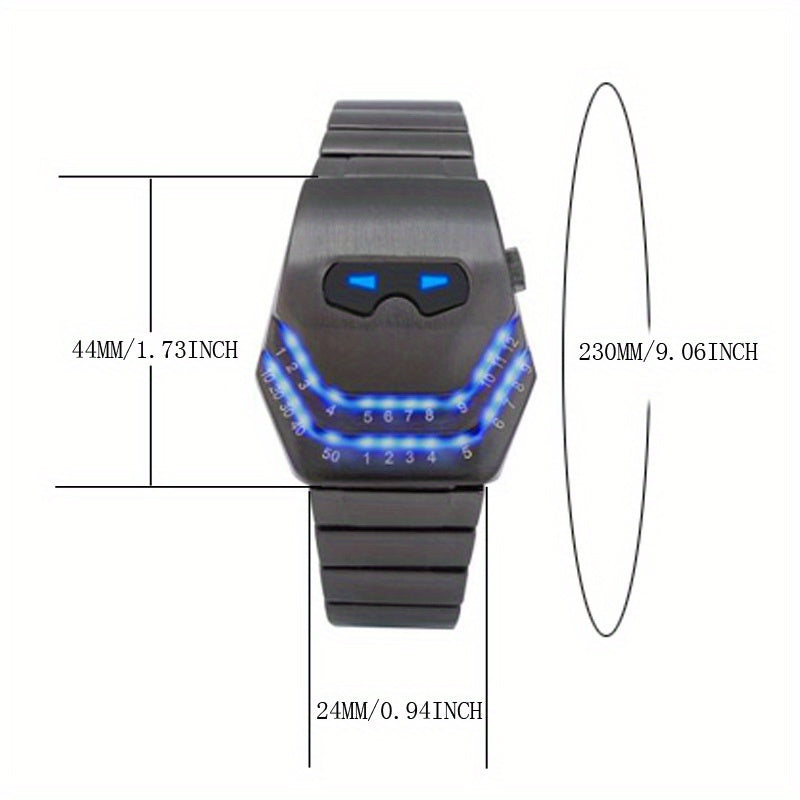 LED Digital Snake Head watch