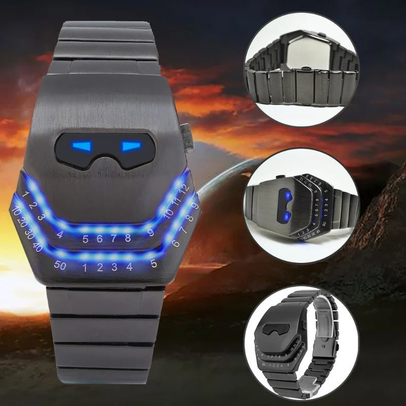LED Digital Snake Head watch