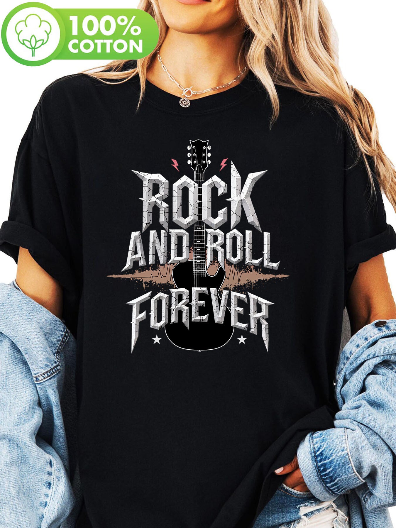 Vintage Rock & Roll Graphic T-Shirt