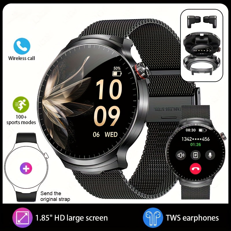Two-In-One Smart Watch with built in earbuds