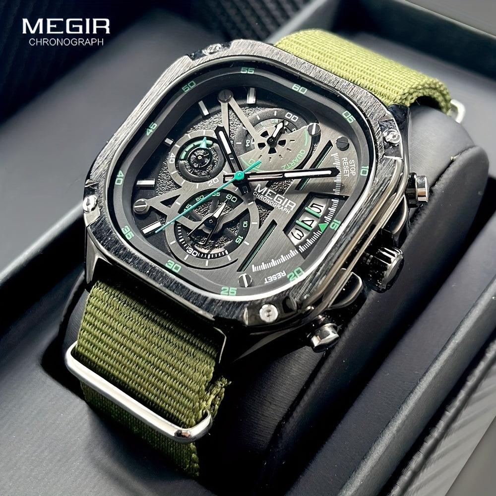 MEGIR square luxury Quartz Watch