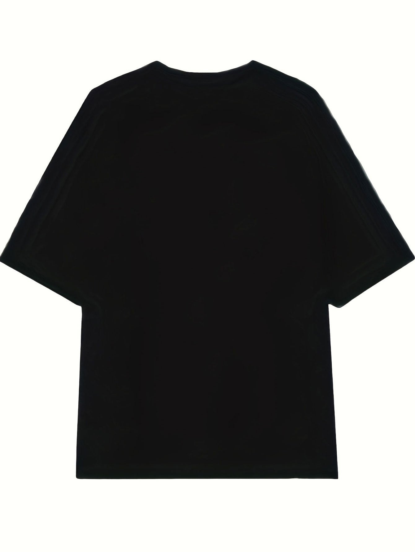 Leopard and Striped Heart Graphic Short-Sleeved Shirt