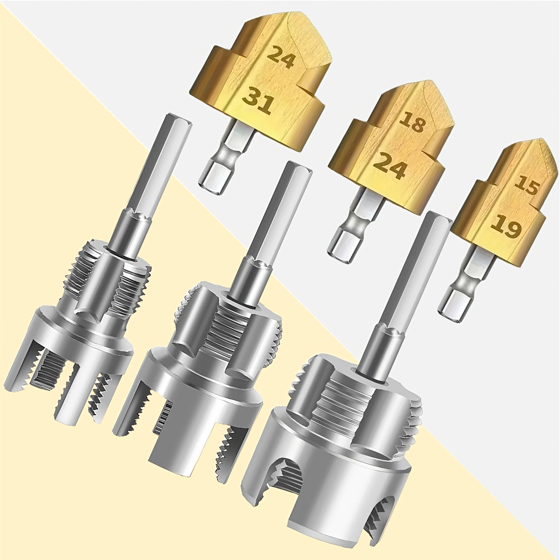 6pcs Internal/External Thread Tap Set