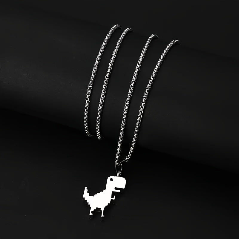 no wifi dino Necklace
