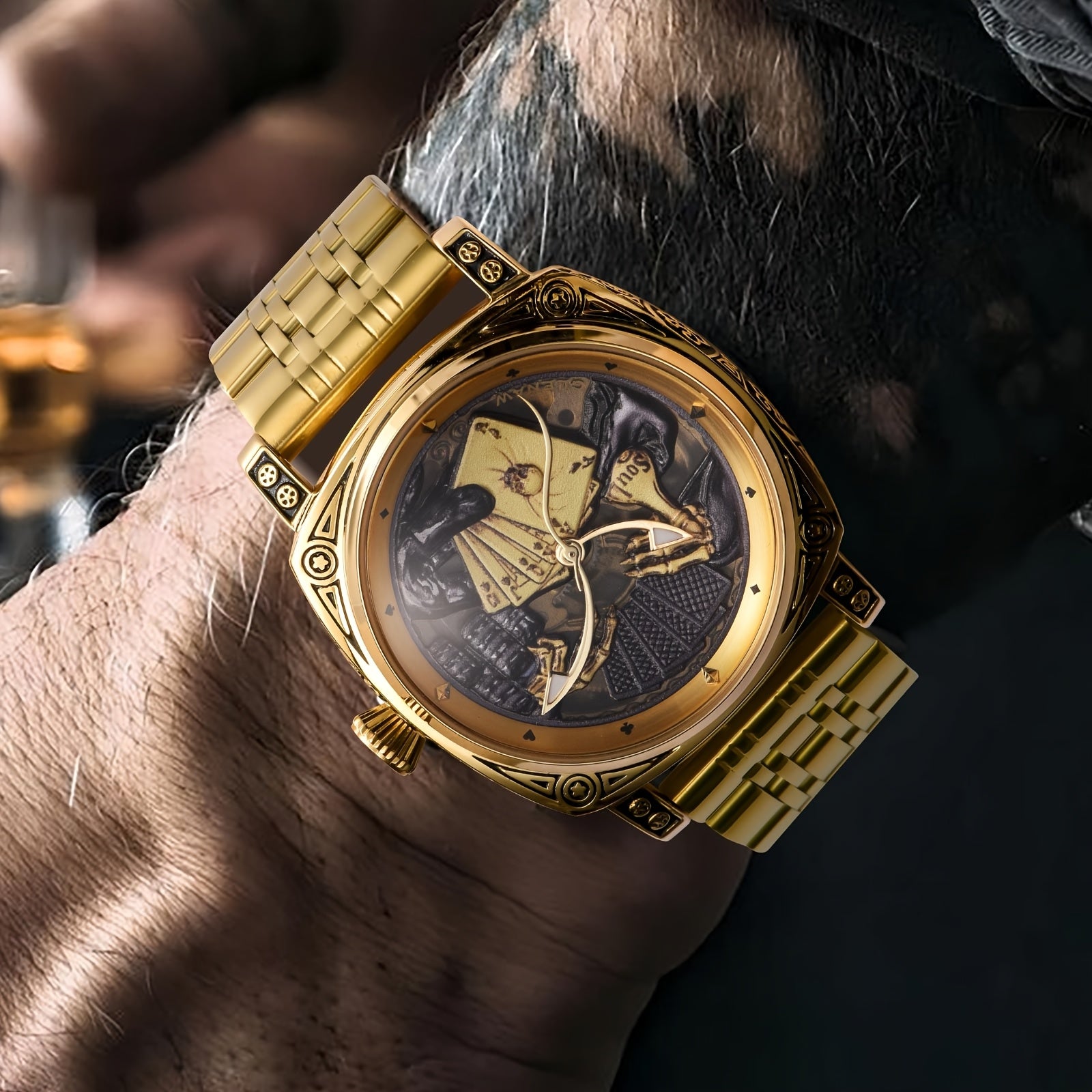 Carved Automatic Watch
