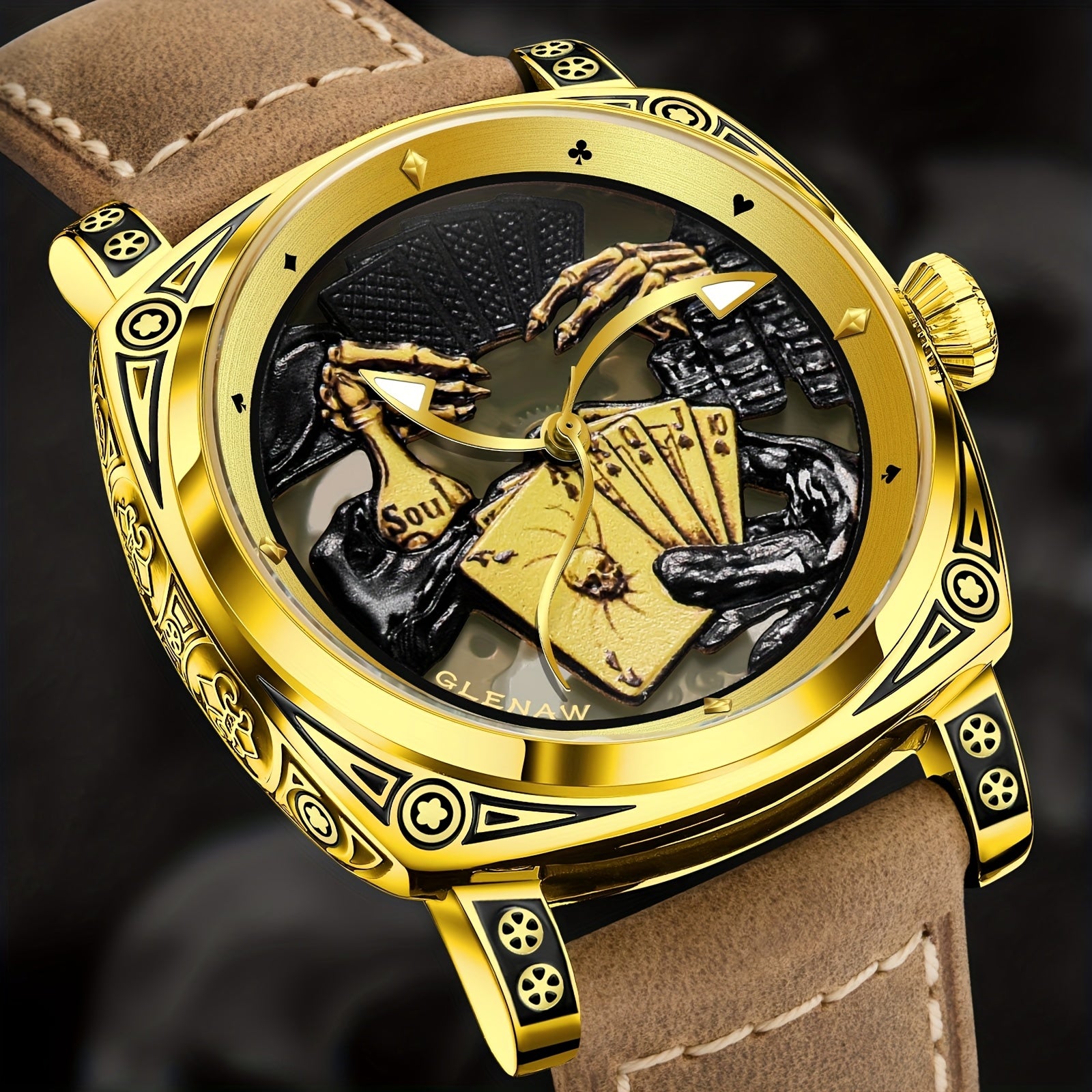 Carved Automatic Watch