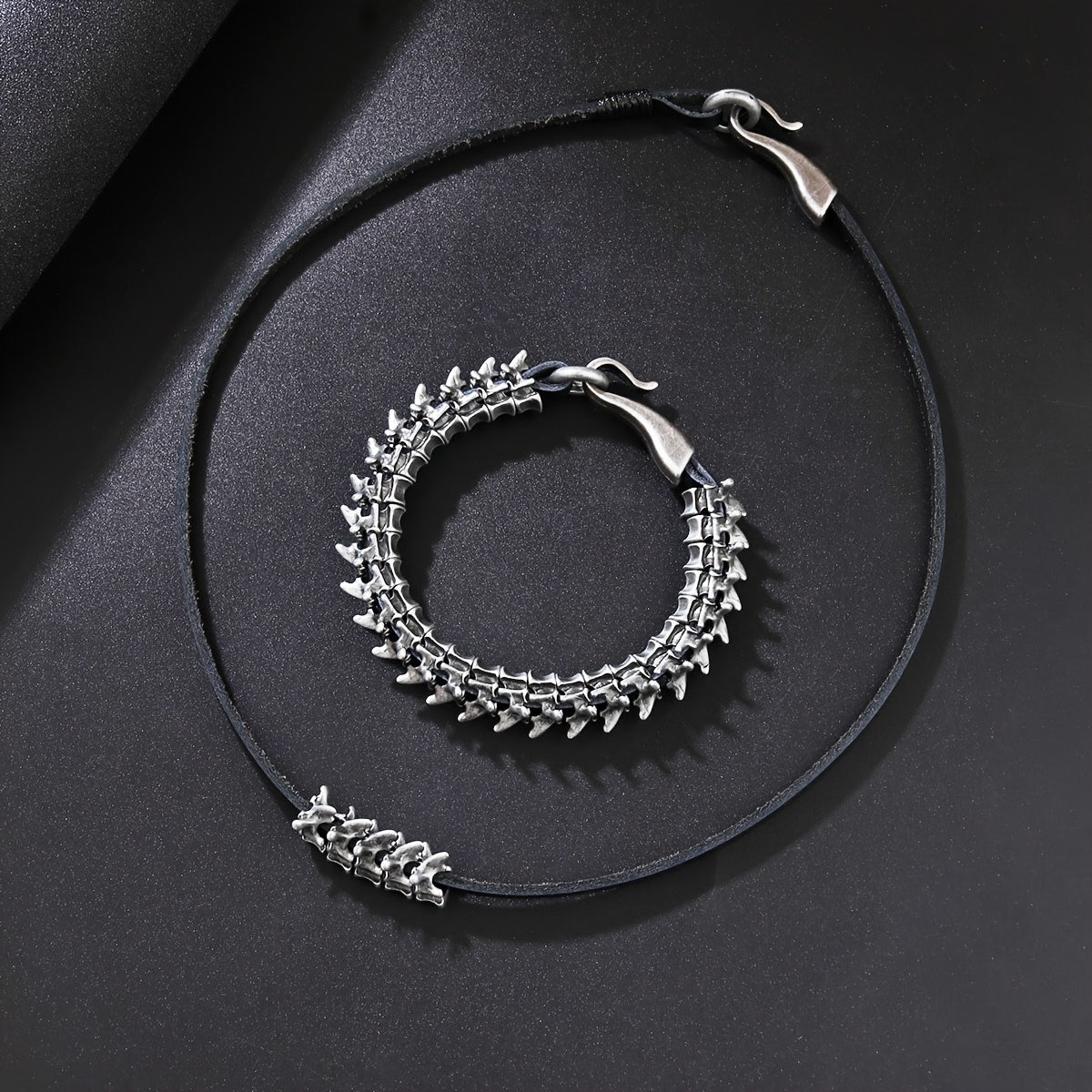 Dragon Bone Necklace and Bracelet