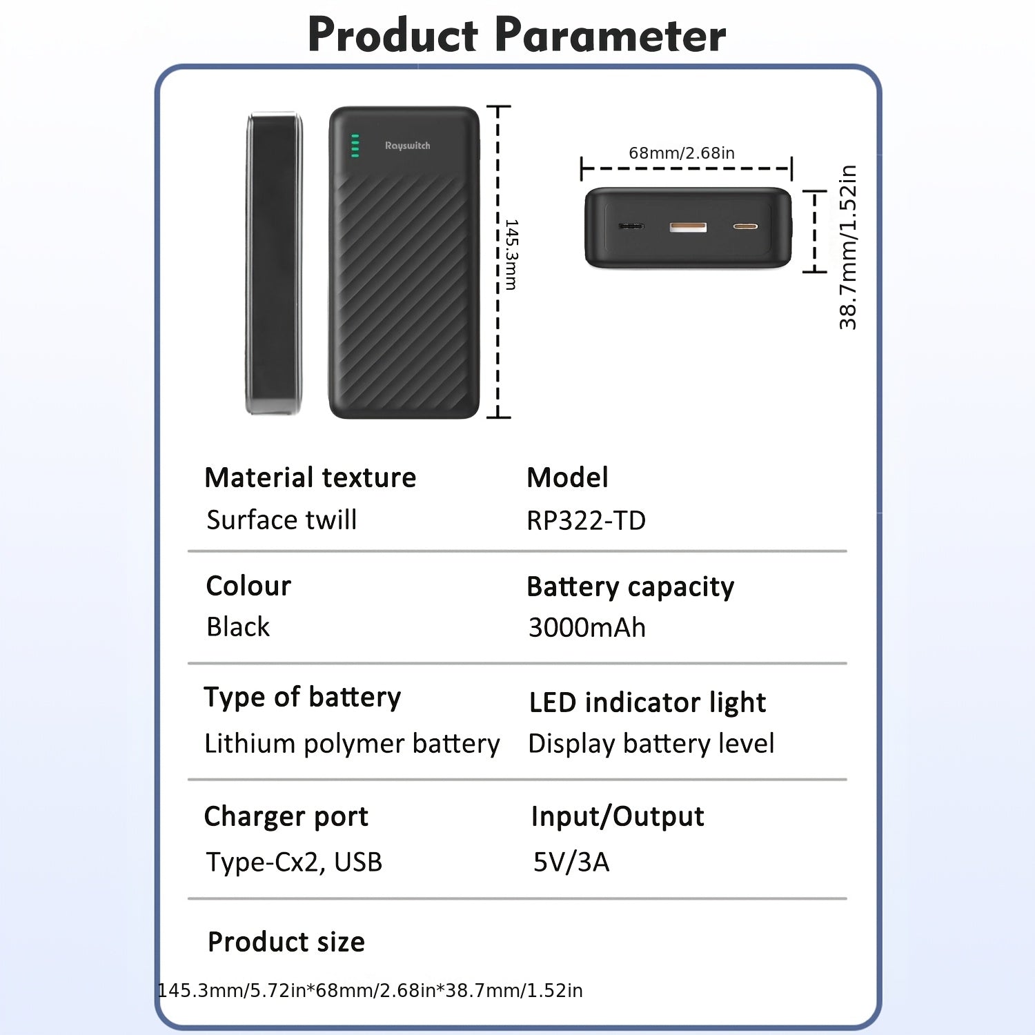 Rayswitch 30000mAh Power bank