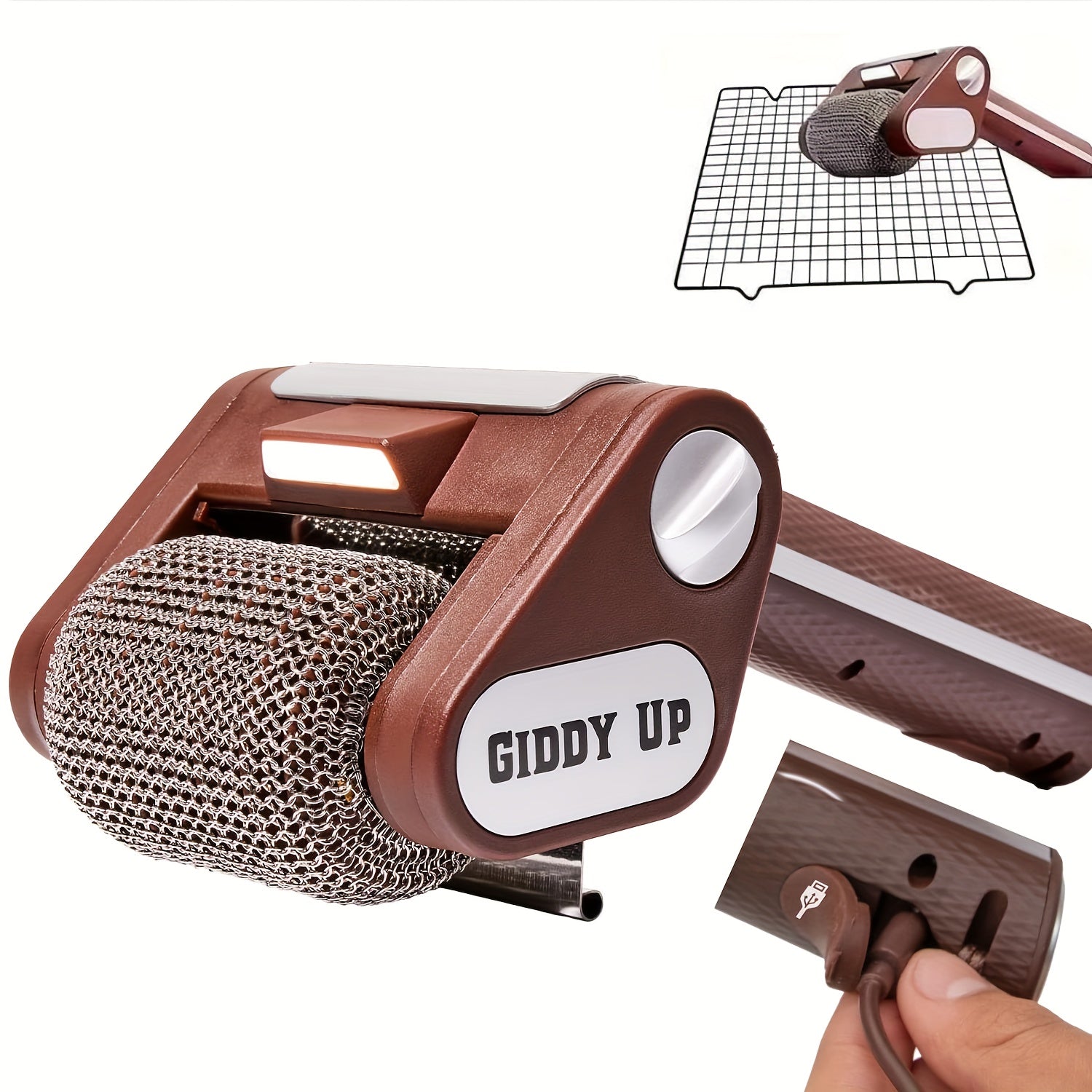 Giddy Up Rechargeable Grill Cleaning Brush