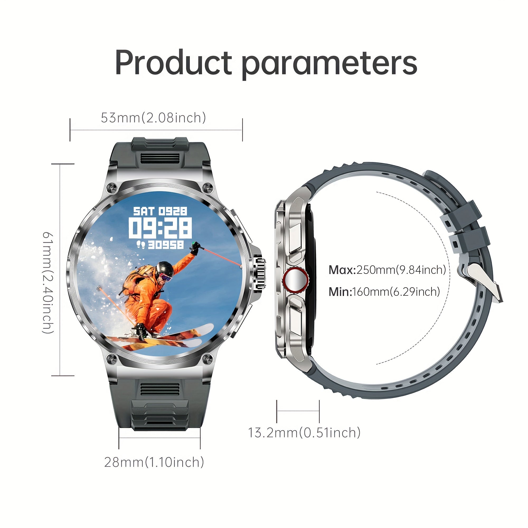 4.7cm Big Round Screen Smart Watch