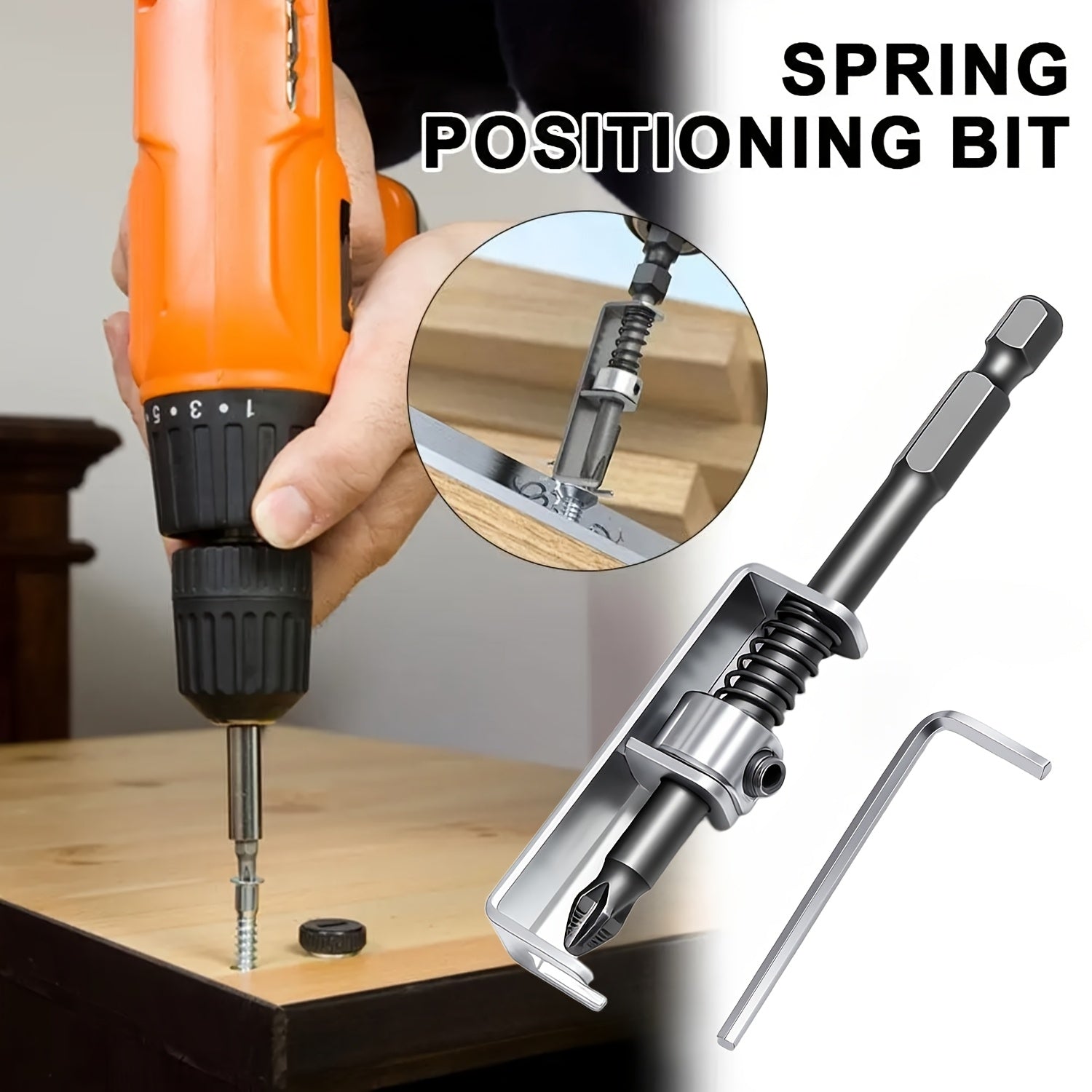 Spring-Loaded Screw Holder Screwdriver Bit