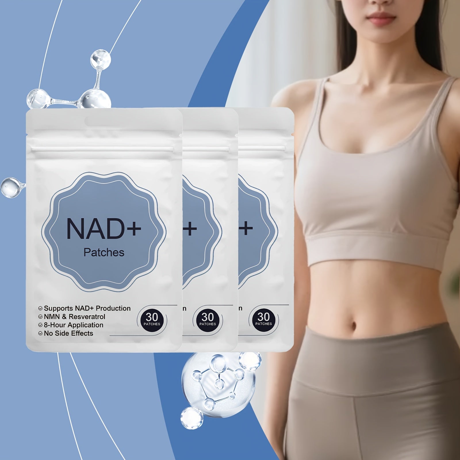 90pcs weight loss & workout NAD+ body patches
