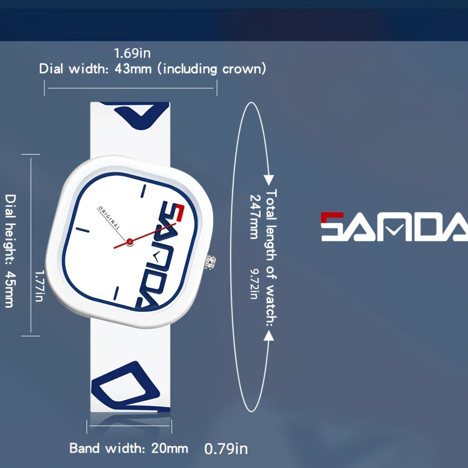 square Quartz sports Watch