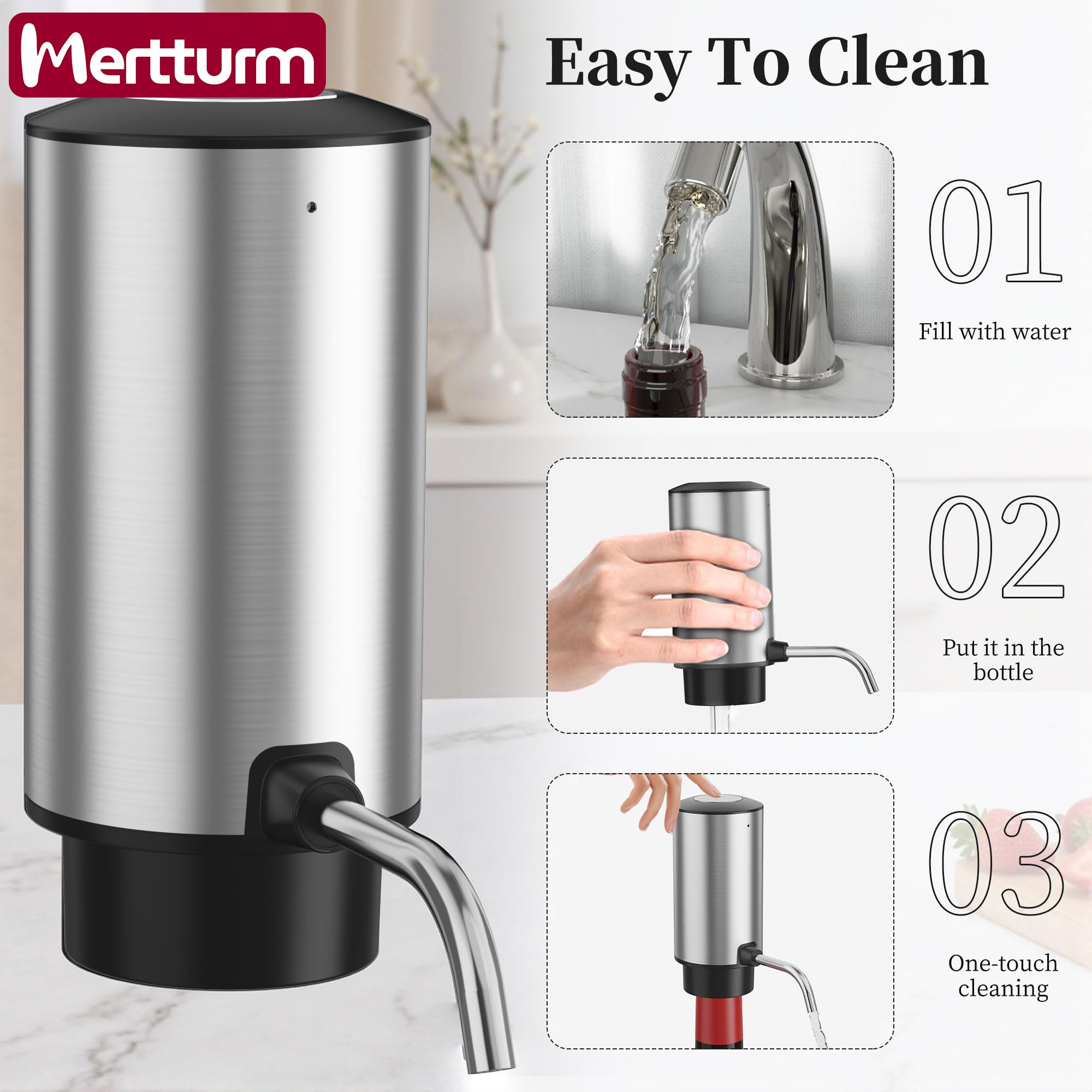 Stainless Steel Electric wine Decanter