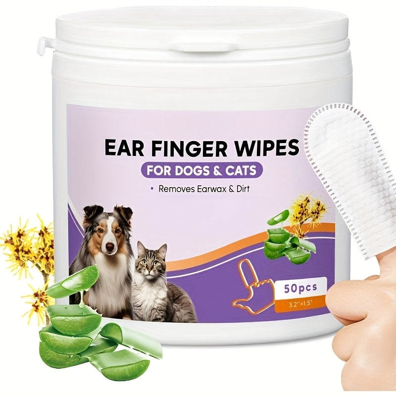 50pcs pet Ear/eye wipes