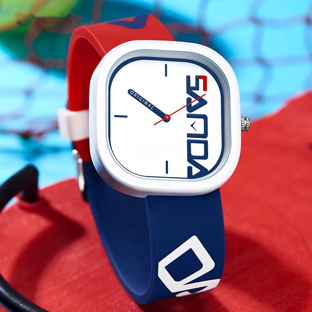 square Quartz sports Watch