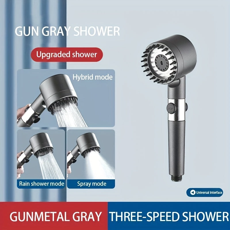 High Pressurized Shower head with Massage Brush