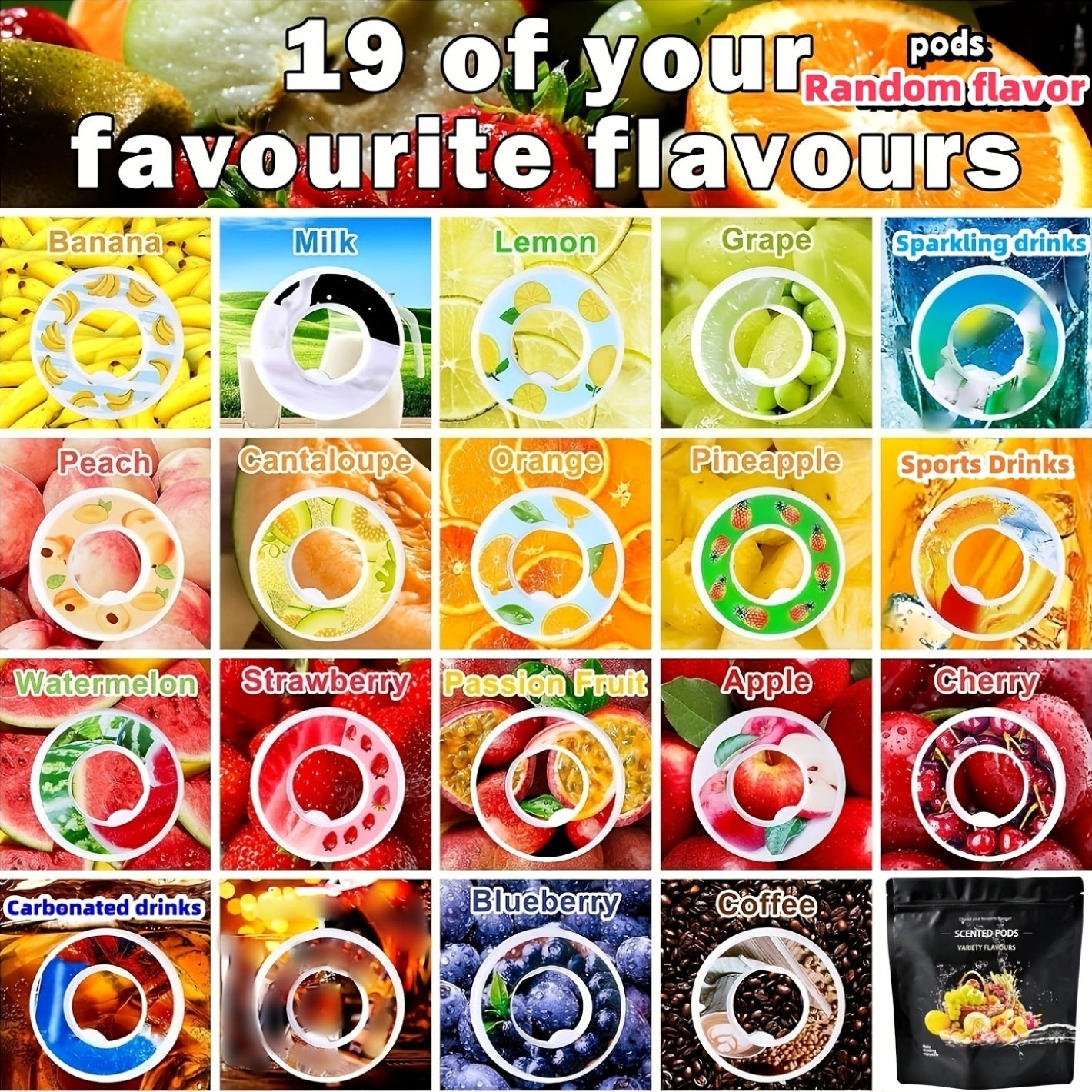 multi random Scented air water Pods