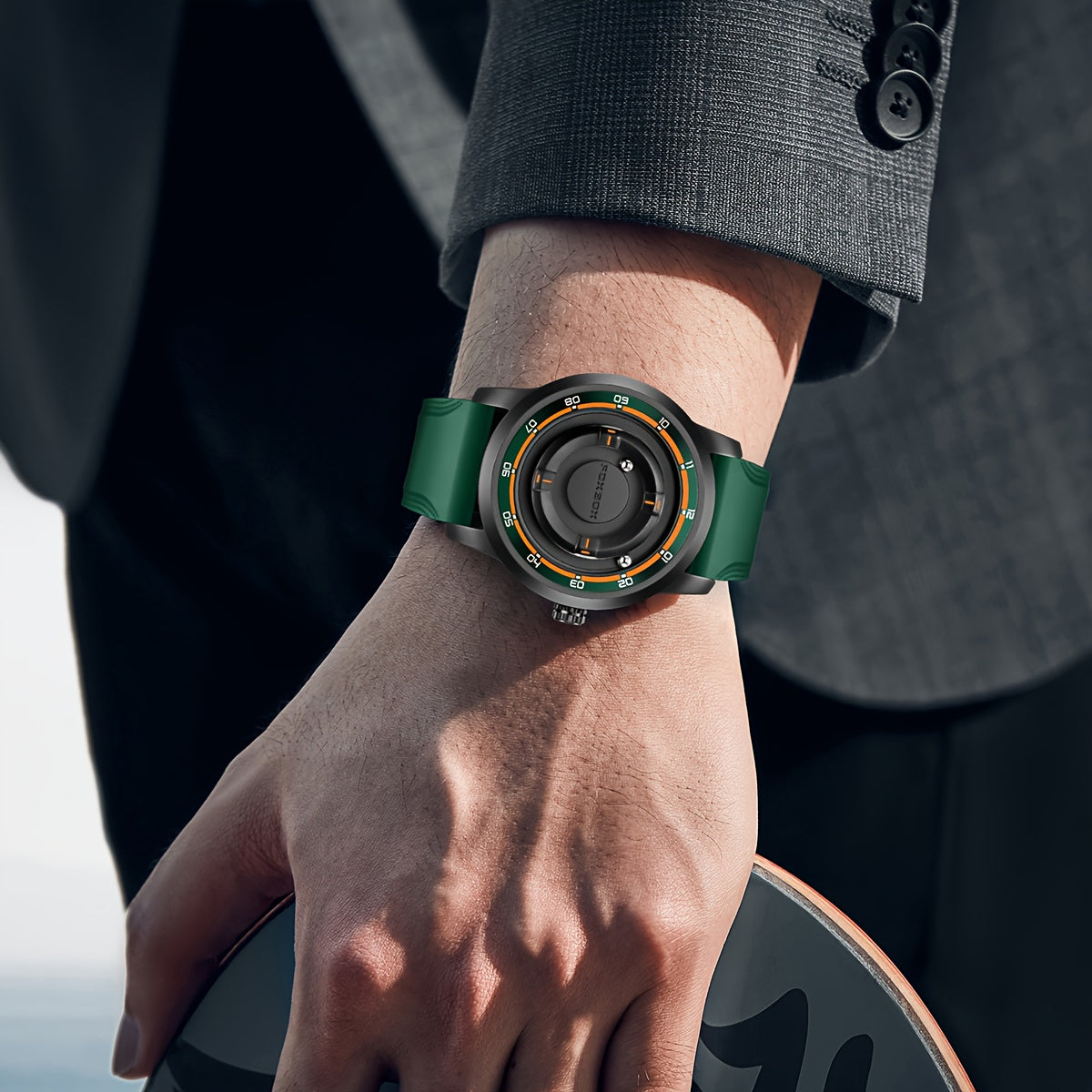 LIGE magnetic dial Watch