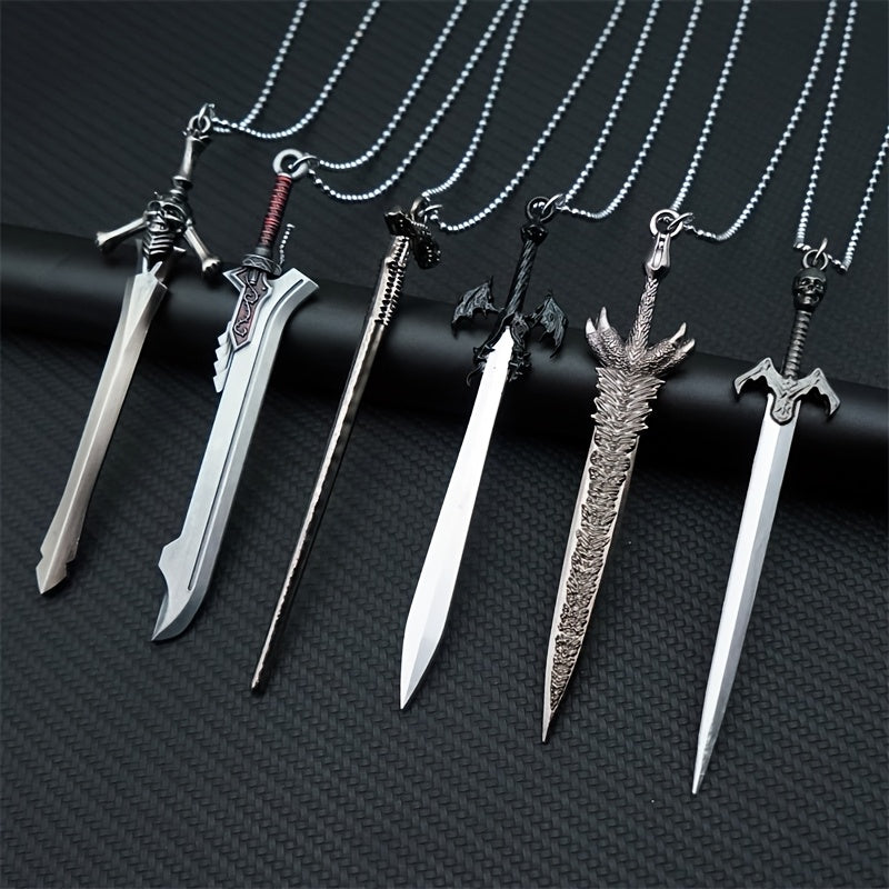 Game Metal Sword necklace