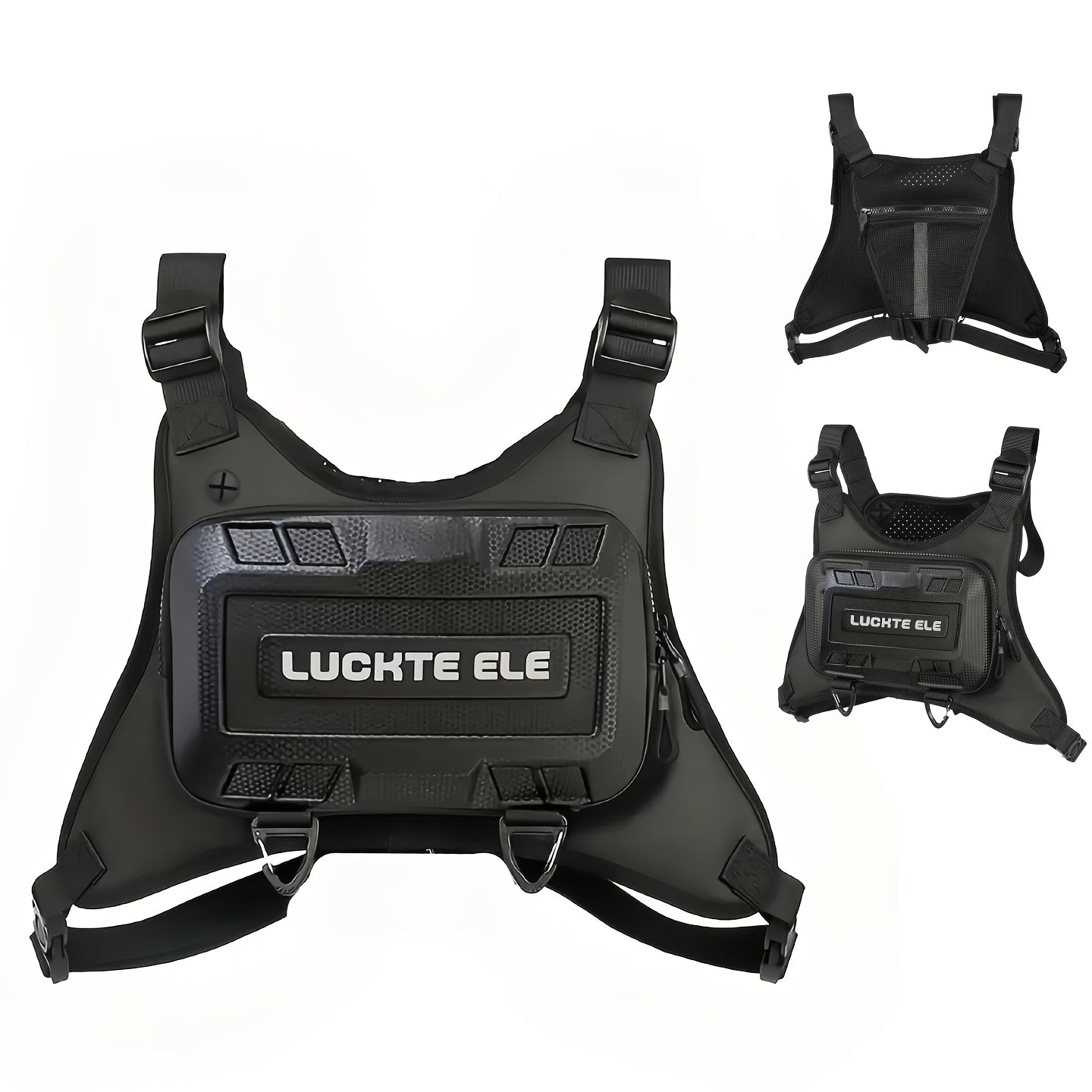 black tactical chest hiking backpack