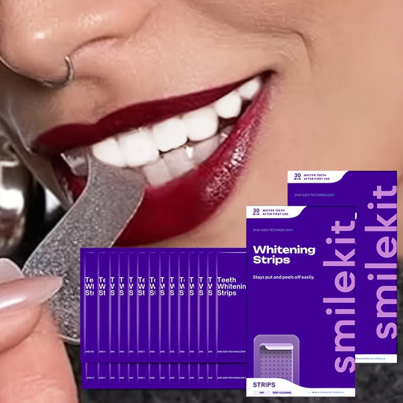 Pairs New Purple Teeth Brightening Strips