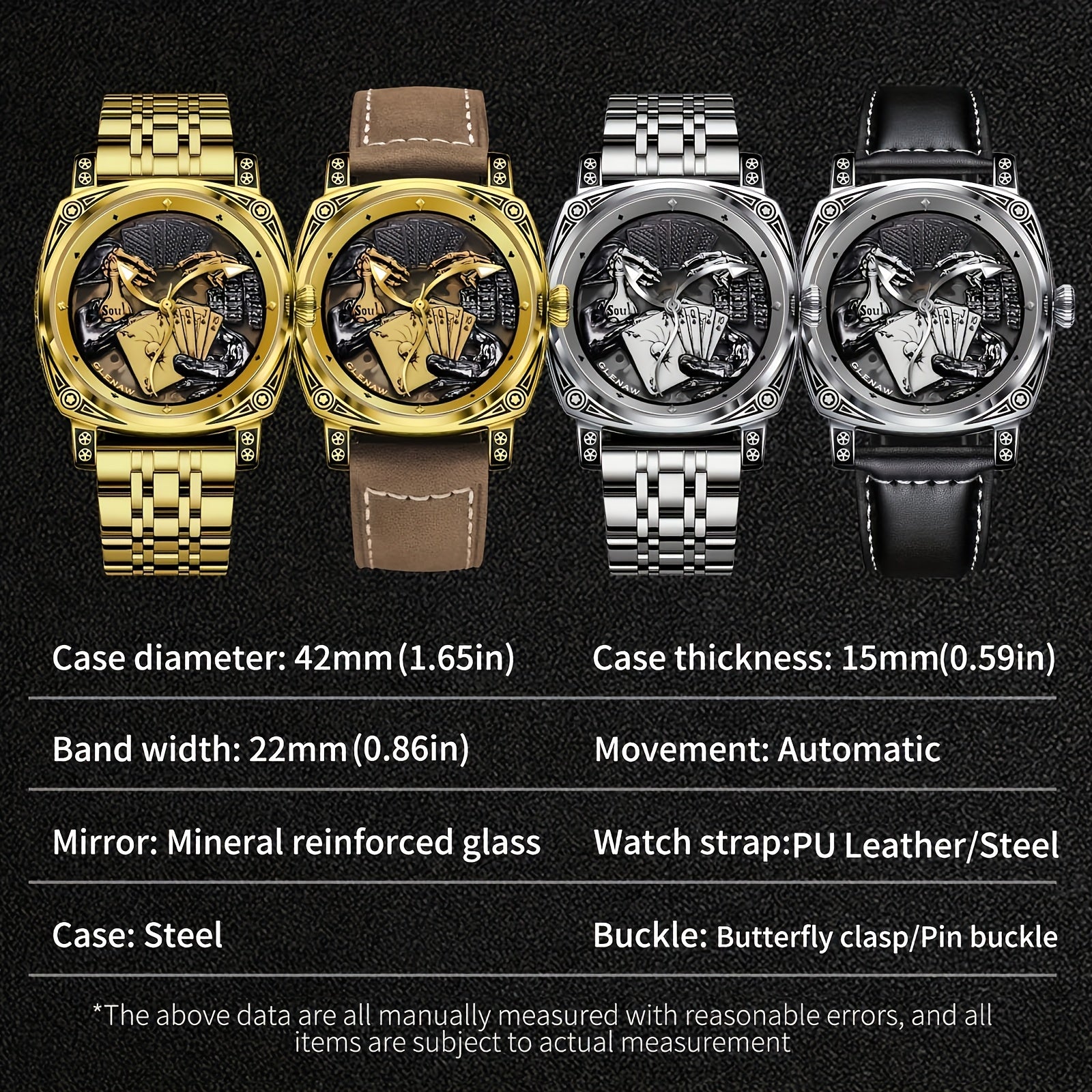 Carved Automatic Watch