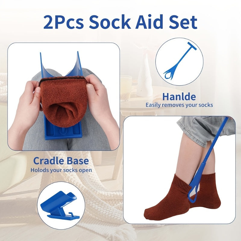 Easy-grip Sock Aid with Support Base