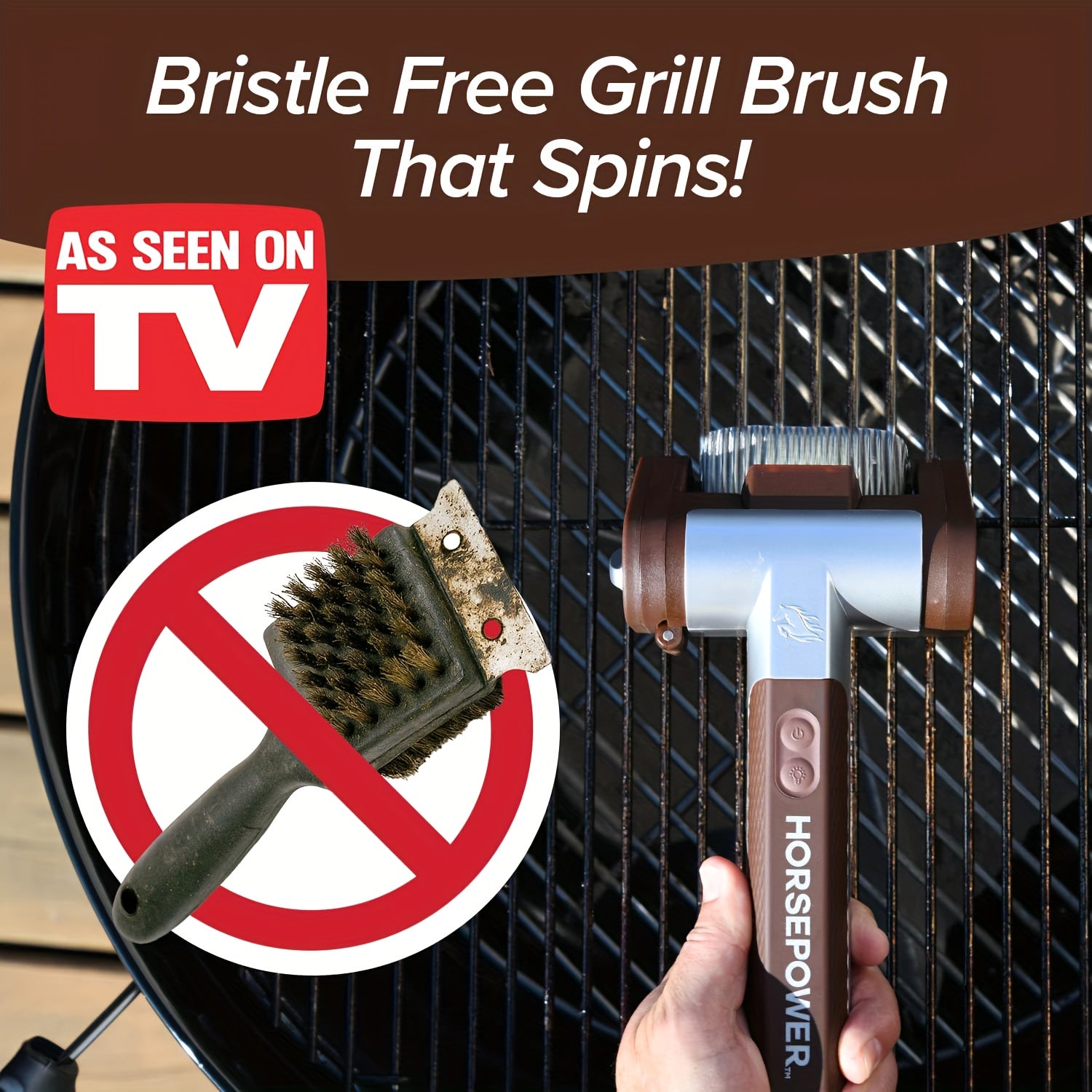 Giddy Up Rechargeable Grill Cleaning Brush