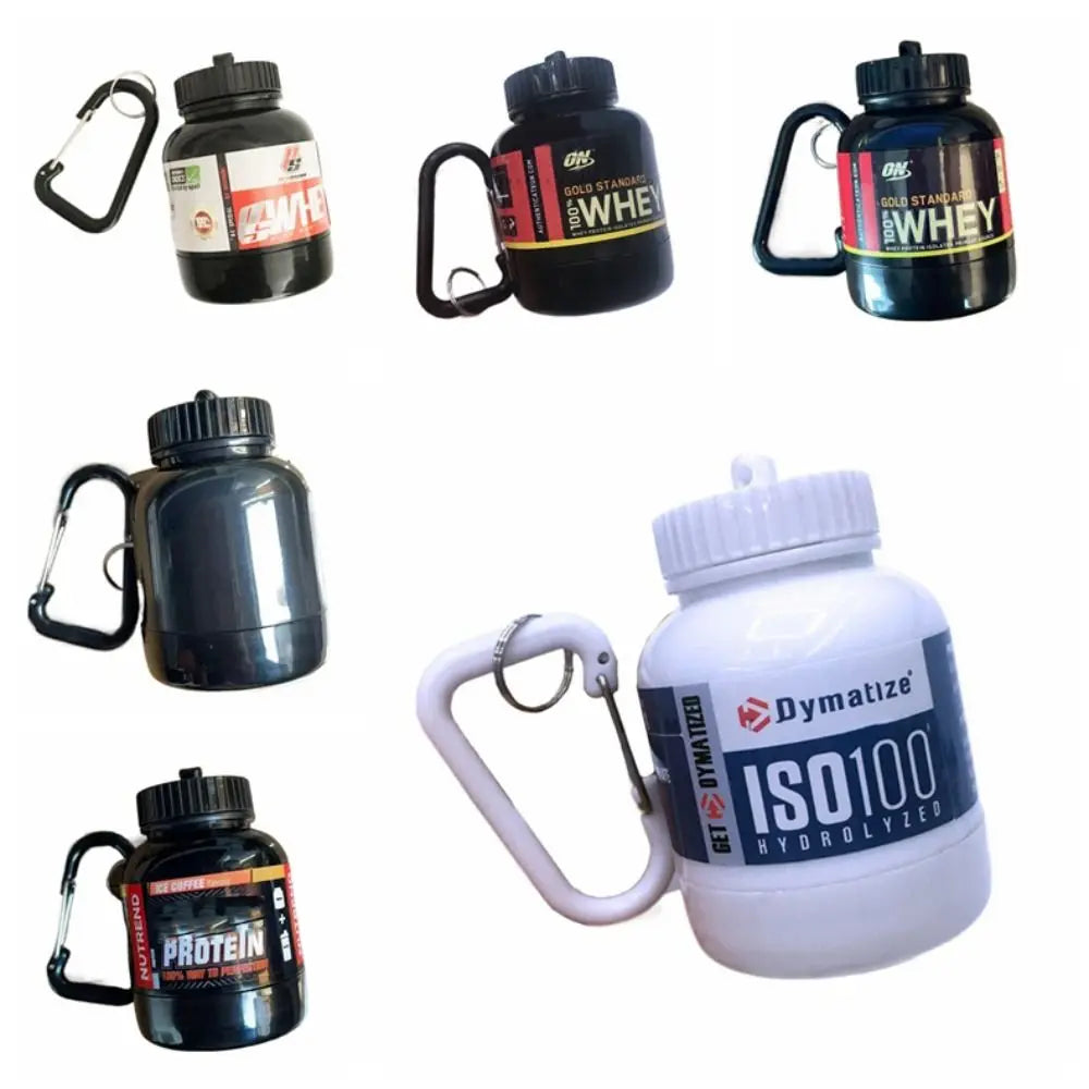 Portable one serving Protein Powder Keychain