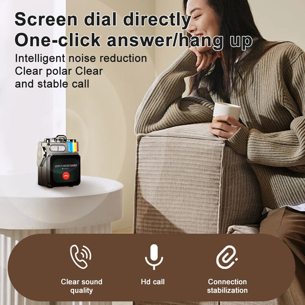 Metal Mechanical Bluetooth Speaker with LED Display