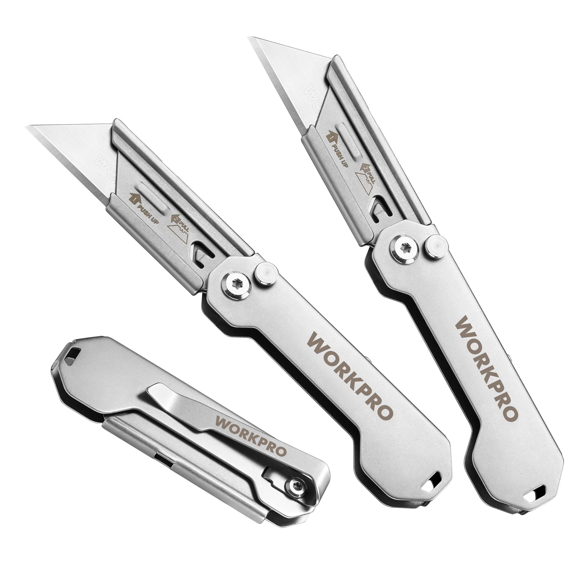 WORKPRO 3-Pack Folding carpet knife