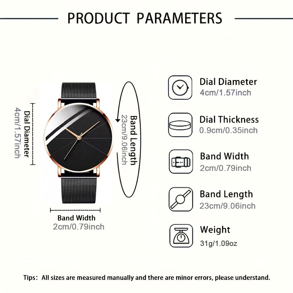 2pcs SHAARMS ladies Watch & Bracelet