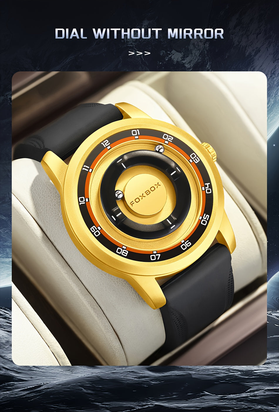 LIGE magnetic dial Watch