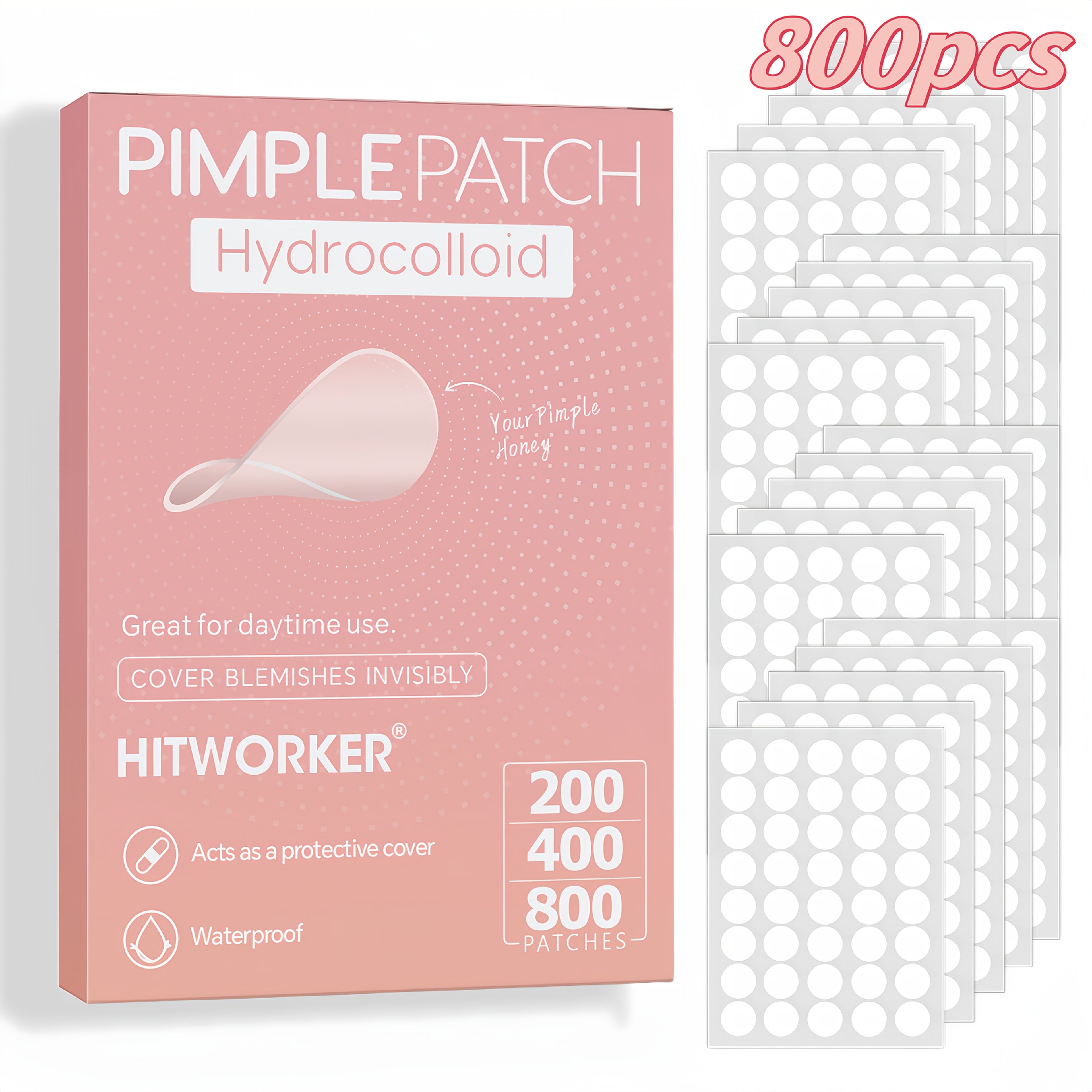HITWORKER Hydrocolloid pimple patches