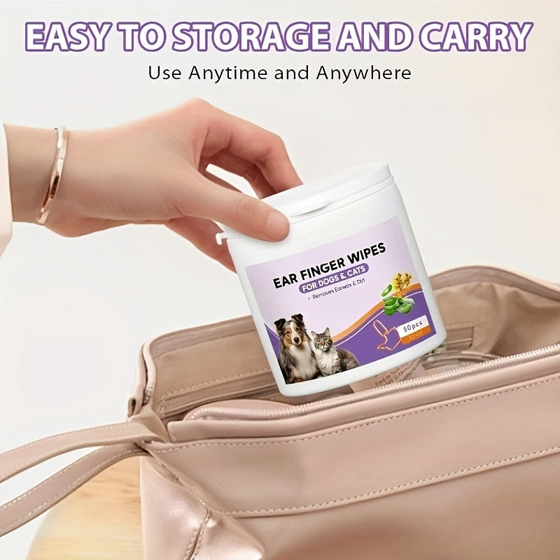 50pcs pet Ear/eye wipes
