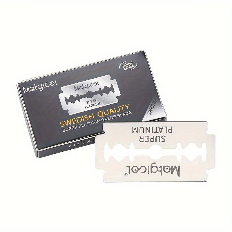 100pcs Double-Sided Stainless Steel Razor Blades