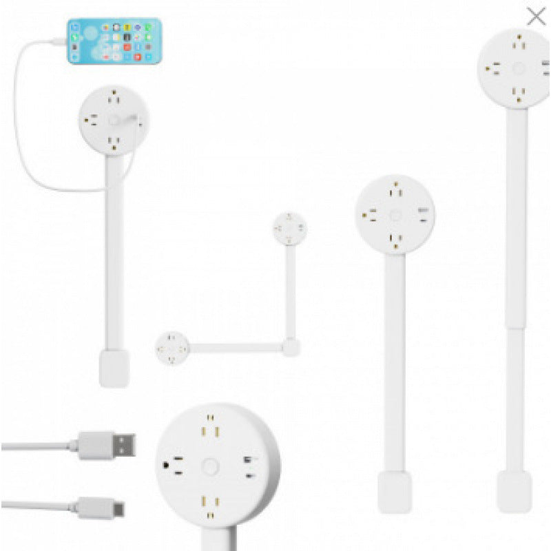 Adjustable & rotating Power Socket extender