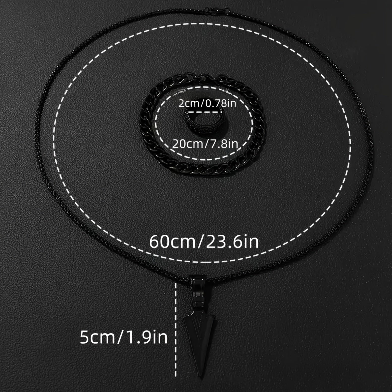 3pcs Arrow Jewelry Set