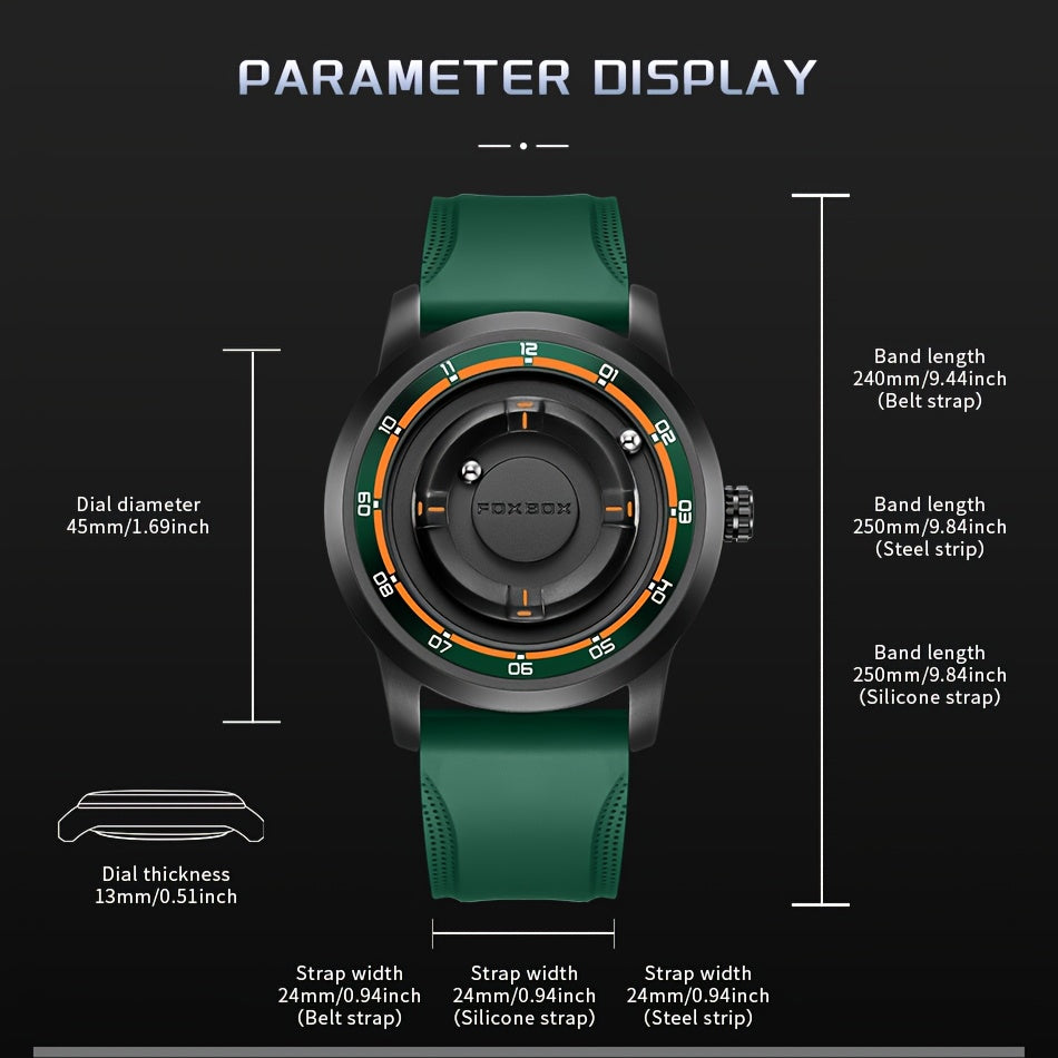 LIGE magnetic dial Watch