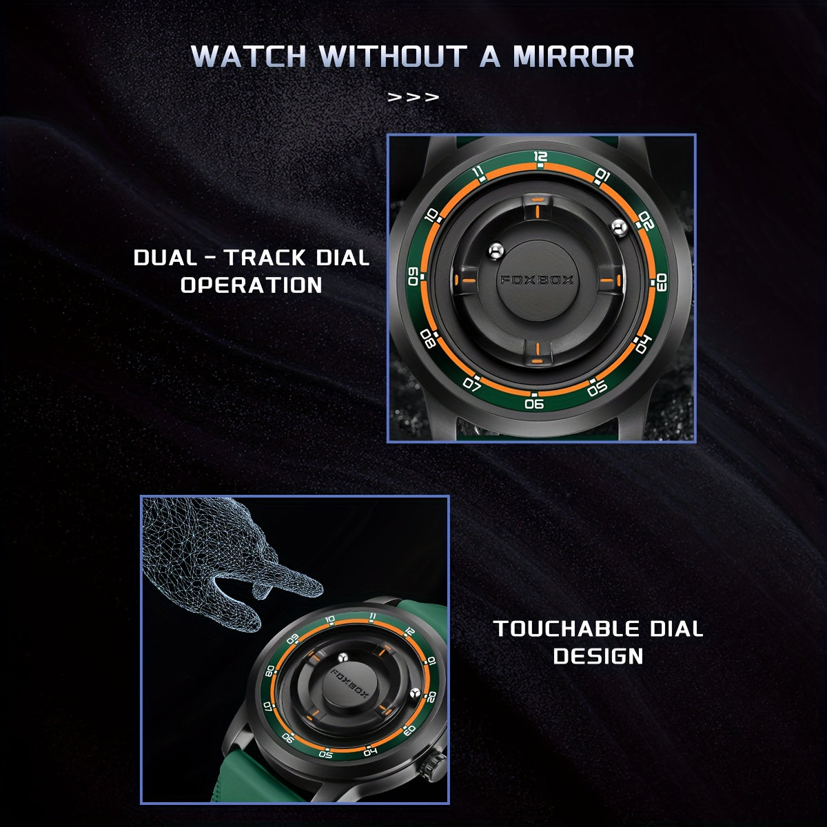 LIGE magnetic dial Watch