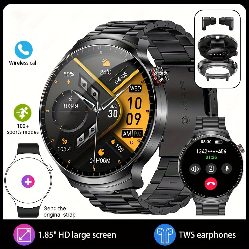 Two-In-One Smart Watch with built in earbuds