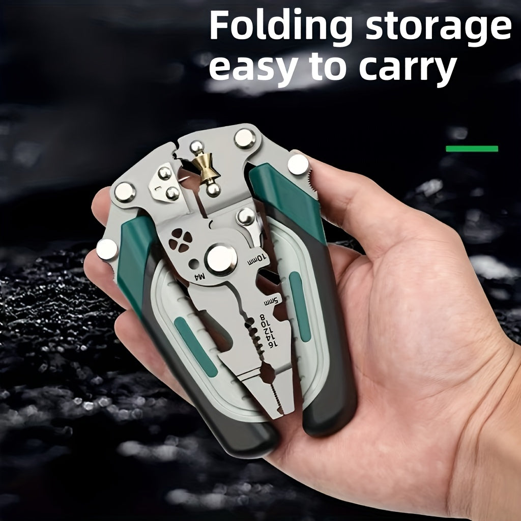 folding Wire Stripping Pliers