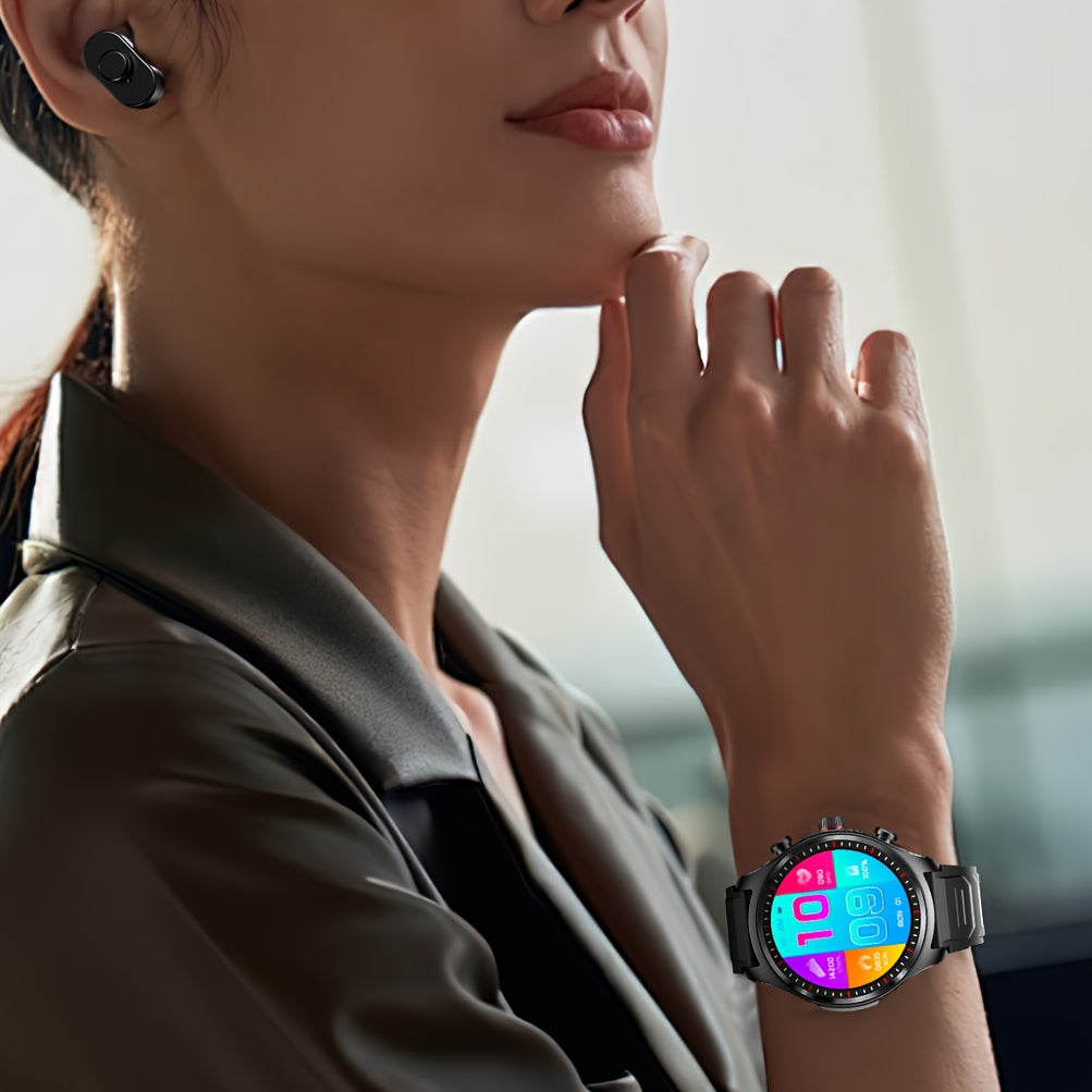 3-in-1 TWS Rugged smartwatch with built in earbuds