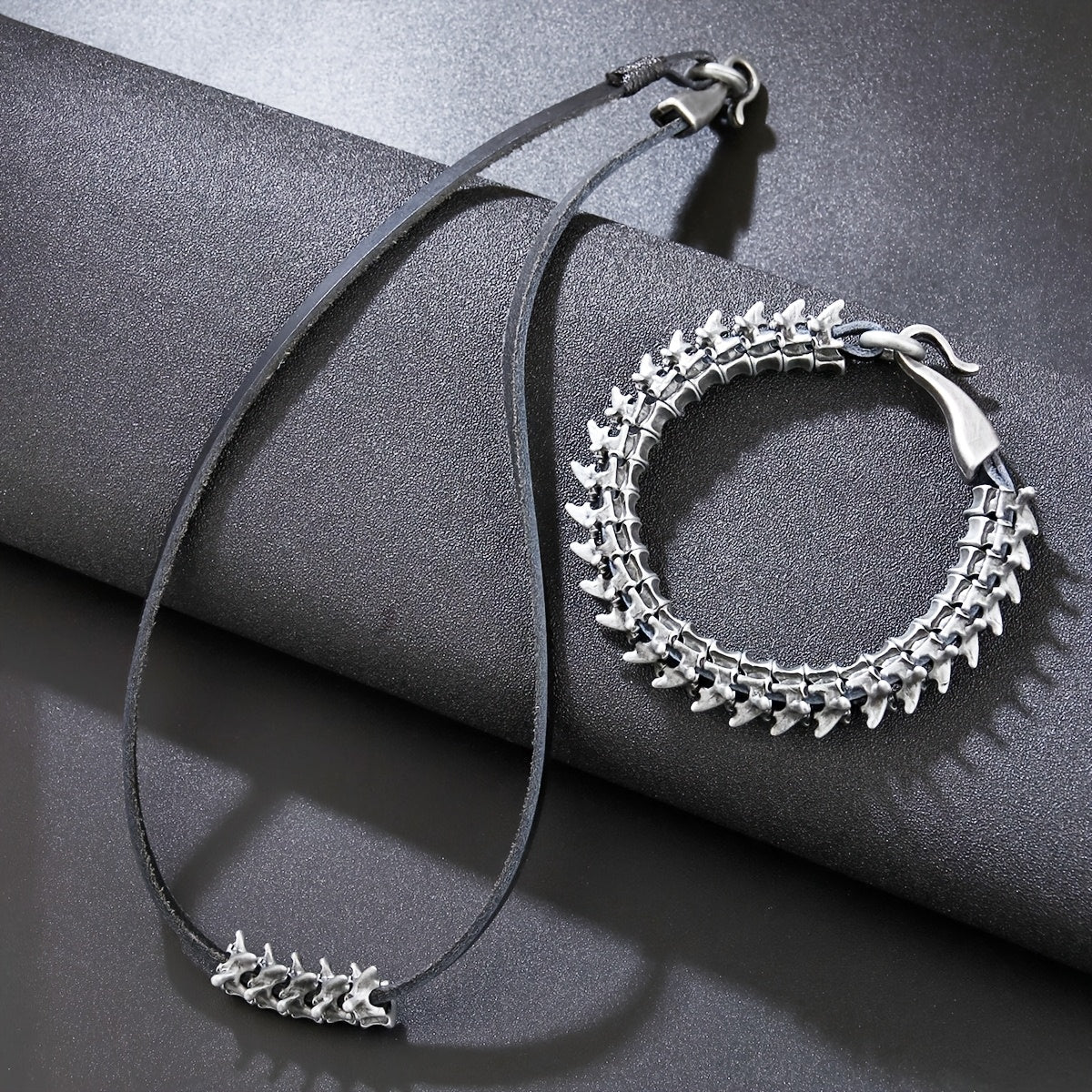 Dragon Bone Necklace and Bracelet